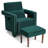 Aidenjohn Upholstered Armchair with Ottoman-1540155419
