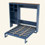 Lit escamotable avec bureau intégré et armoire de rangement à plusieurs niveaux, lit mural pliable, lit gain de place dissimulé pour appartement, bureau ou chambre d'amis-133671830