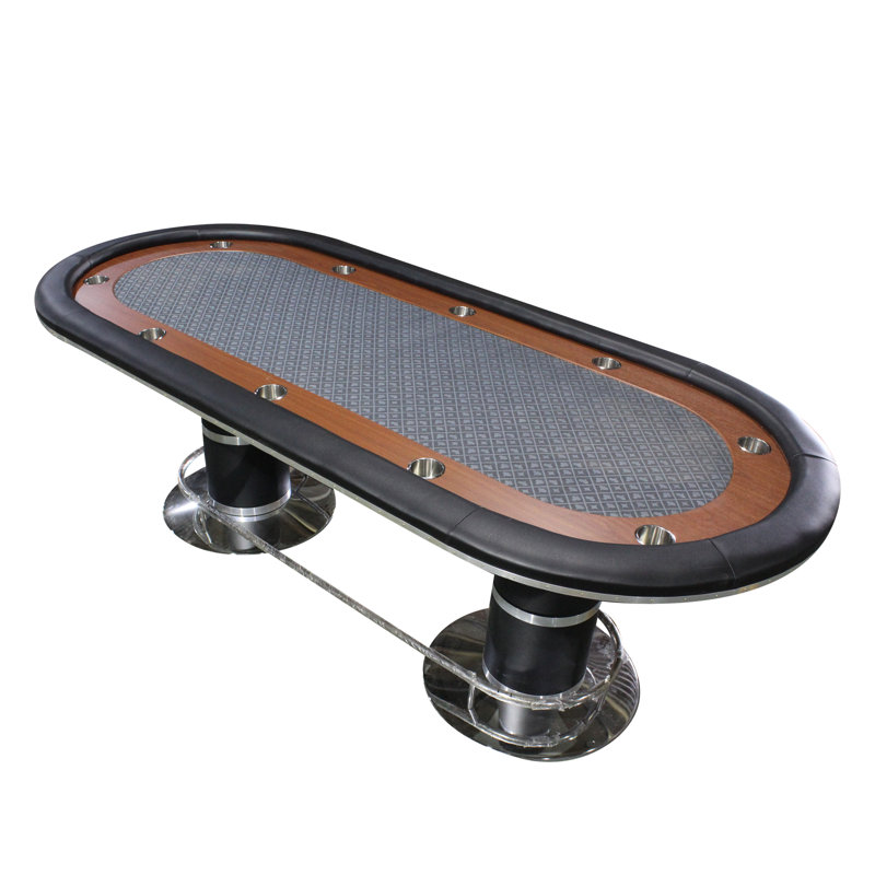 INO Design 96'' 10 - Player Foldable Poker Table, Black