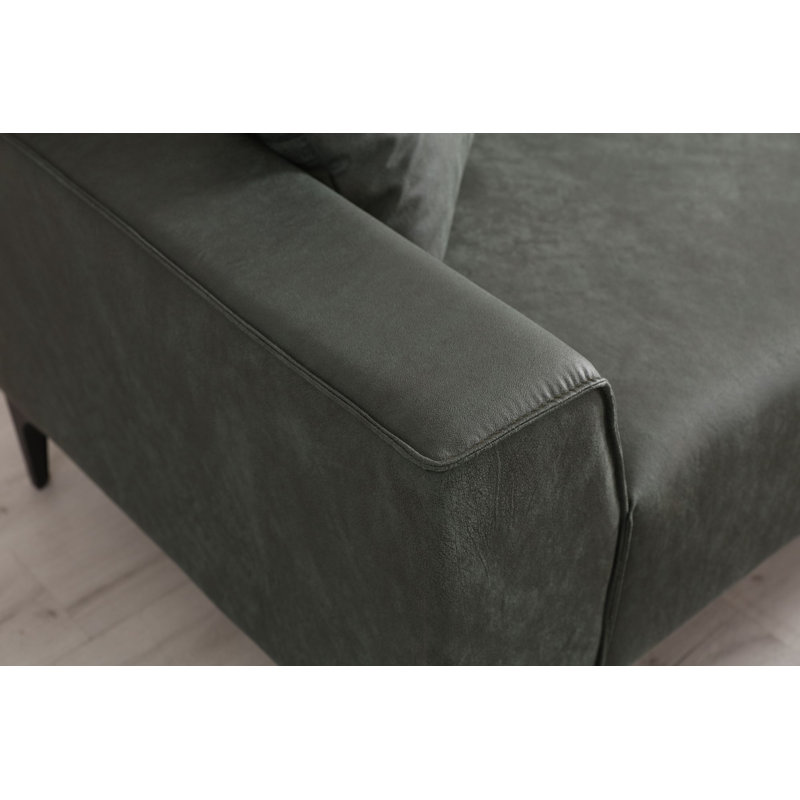 Élégant canapé 3 places en vert élégant, 83,5 po x 27,2 po x 33,9 po | Revêtement luxueux avec structure robuste | Parfait pour le salon ou la salle familiale, confort et design moderne pour toute maison