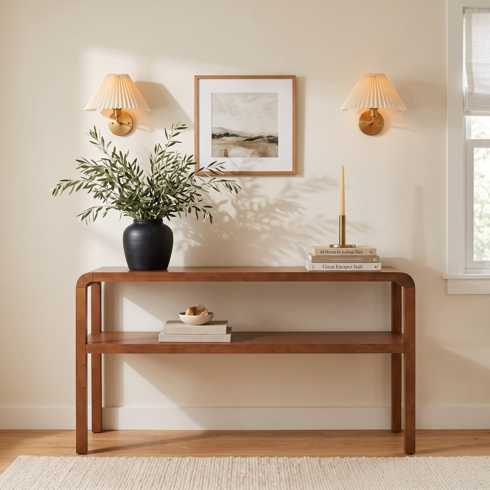 Chauncey 53" Console Table, Walnut