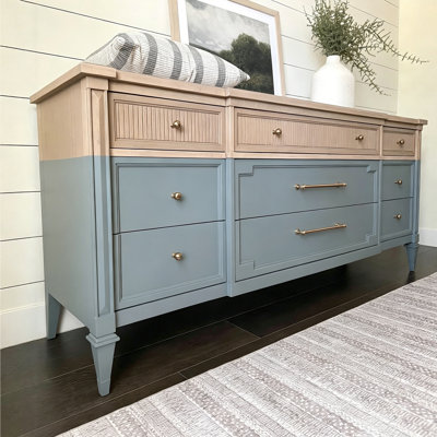 French Vintage Nine-Drawer Entryway Cabinet