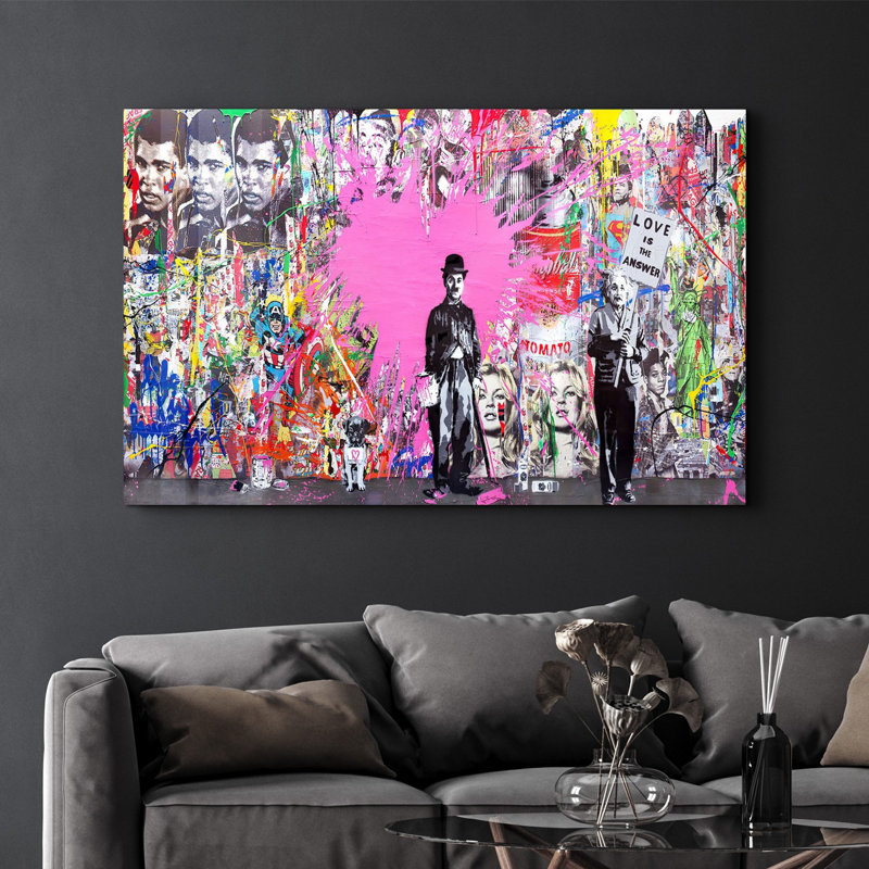 Peinture murale élégante en verre trempé 18,1 po x 28,3 po | 100% verre trempé, épaisseur: 0,16 pouce | Imprimé UV pour des couleurs éclatantes et une durabilité | Parfait pour la décoration intérieure et l'esthétique moderne
