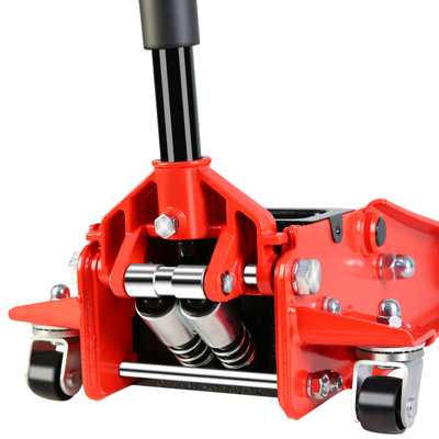 Floor Jack, 4 Ton Low Profile Floor Jack, Heavy-Duty Steel Racing Floor Jack With Dual  Piston Quick Lift Pump, Floor Jack Lifting Range 4"-21"