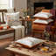 Coussin décoratif brodé à motif floral pour l'Action de grâce – Ensemble de 2 coussins décoratifs « Récolte d'automne »-135114792
