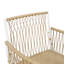 Ensemble de table de salle à manger 7 pièces pour l'extérieur, 6 chaises de lecture en rotin avec table en bois 