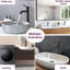 Robinet de salle de bain 1 trou - Noir mat-125036408