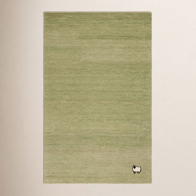Racheal Handmade Light Green Rug