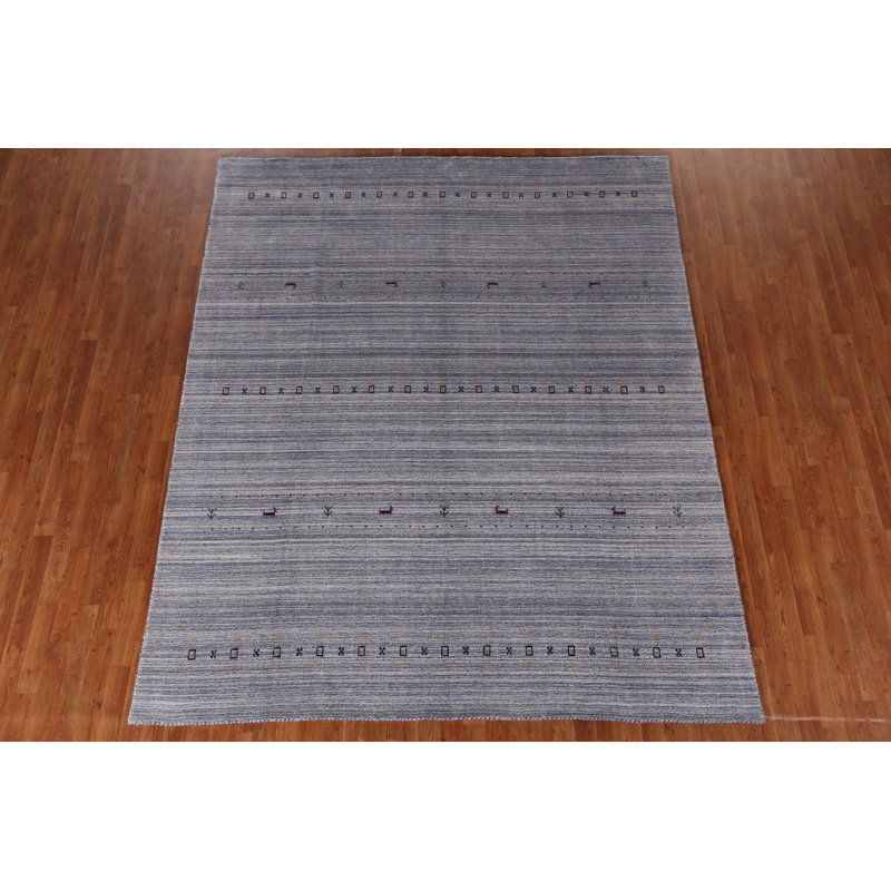 Tapis indien de style Gabbeh petits animaux 8 x 10