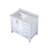 Bath Vanity with Left Offset and Carrara Marble Top-1796382140