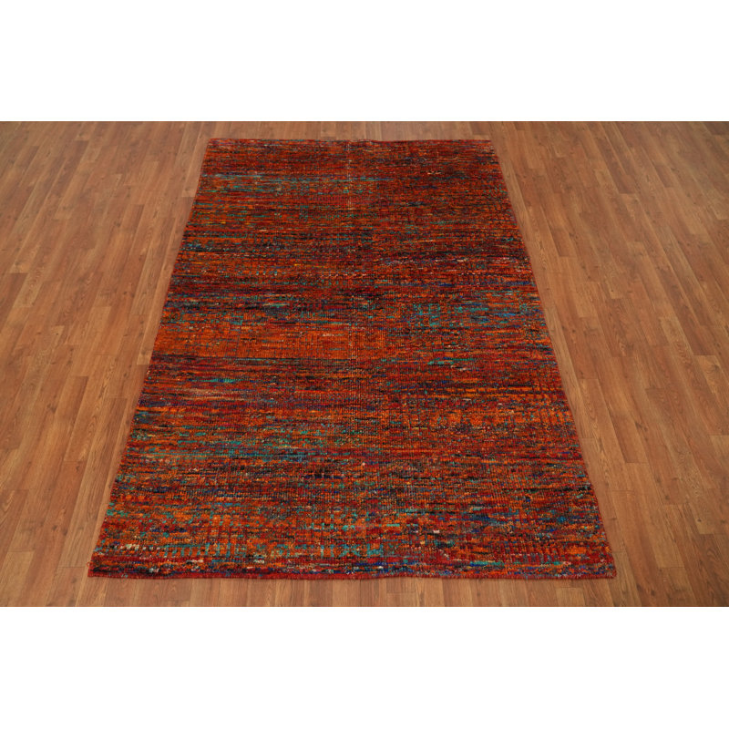 Tapis oriental moderne fait à la main 5 x 7