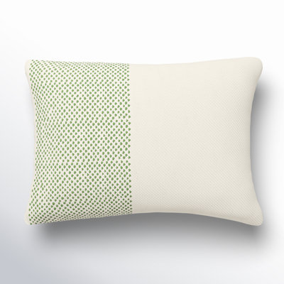 Farina Embroidered Cotton Throw Pillow