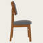 Ensemble de salle à manger 5 pièces de style Mid-Century moderne, table en bois massif et chaises rembourrées, peu encombrant pour la maison et la cuisine
