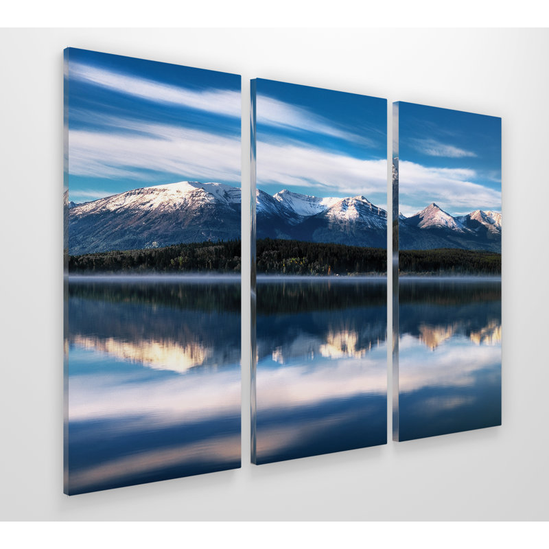 " Pyramid Lake " 3 - Pieces, 24" H x 36" W x 1.5" D