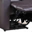 Fauteuil inclinable électrique brun avec accoudoirs carrés