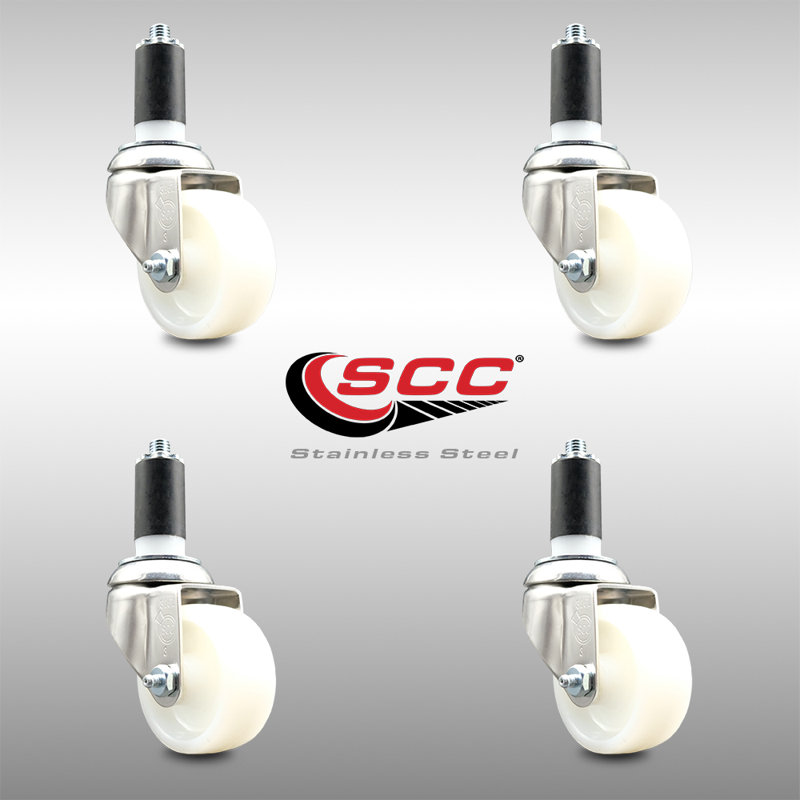Swivel Stem Caster, 3" H x 3" W