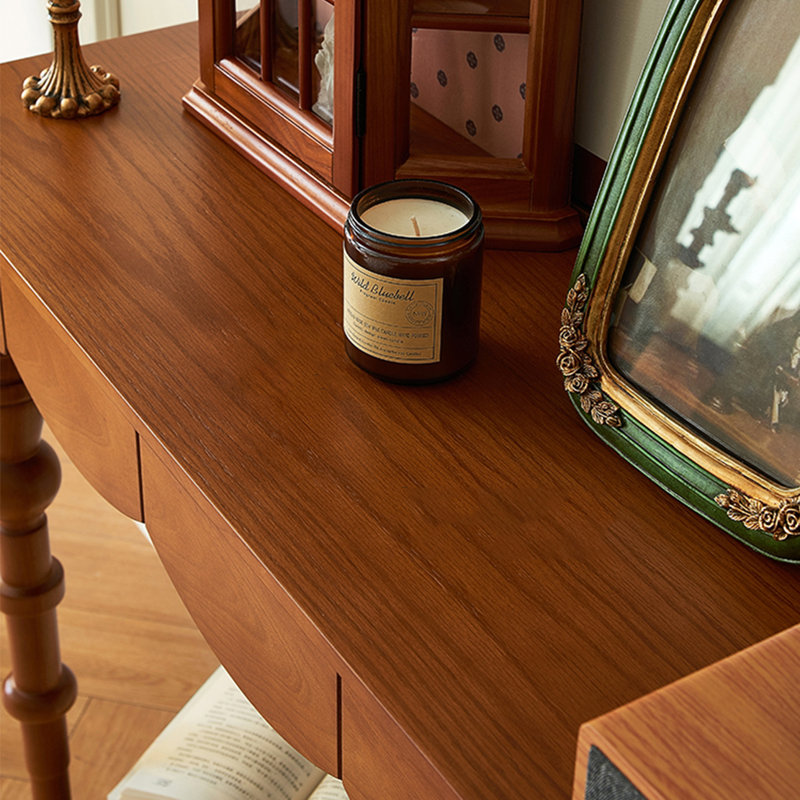 Console Retro Art, Brun, H 35,43 po x l 47,24 po x P 13,78 po