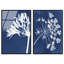 Cyan Flowers Set High-Gloss Frameless Acrylic Glass Wall Art Floral & Botanical Print by Oliver Gal, Ready to Hang, 10 x 15-1134850028-1134850027