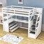 Lit mezzanine pour enfant avec tiroirs Casandra-741102682-741102681