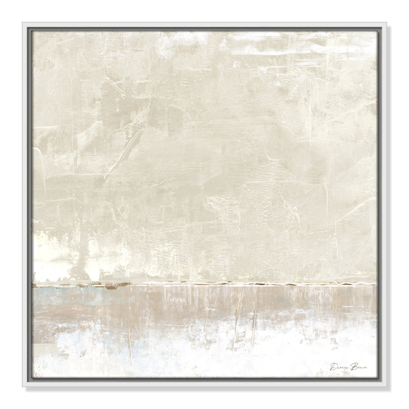 Delevan Better Days - Floater Frame Print on Canvas, 25.5" H x 25.5" W, White