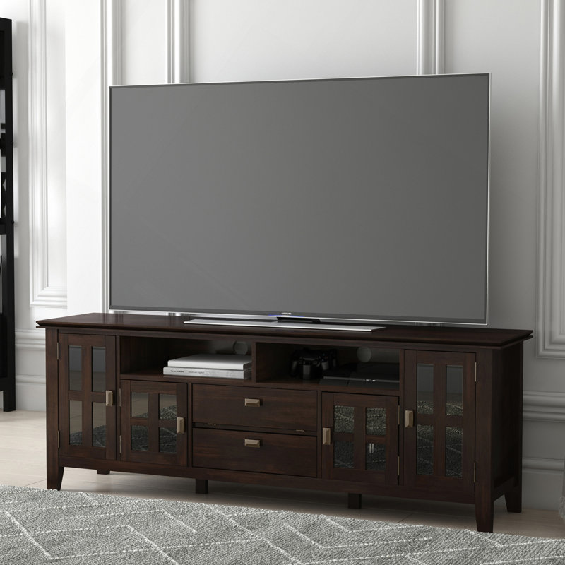72" TV Media Stand - Tobacco Brown, Dark Brown