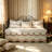 4 Piece Carnation Floral Embroidery Daybed Cover Set-122268718