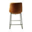 Winding Upholstered Counter Stool with Metal Frame-30896581