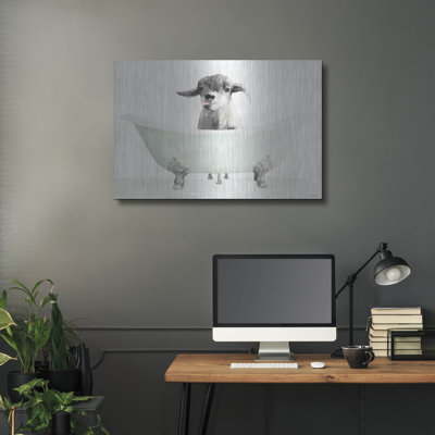 " Vintage Tub With Goat " by Stellar Design Studio