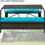 Convertible pour l'extérieur: 4 sièges et table, structure en fer, coussins, bleu, guide d'installation sans effort avec fonction: bleu, installation rapide-513559455