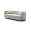 Canapé 2 pièces de luxe moderne à 3 places en tissu Boucle, beige clair