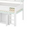 Lit mezzanine double avec toit-703132166