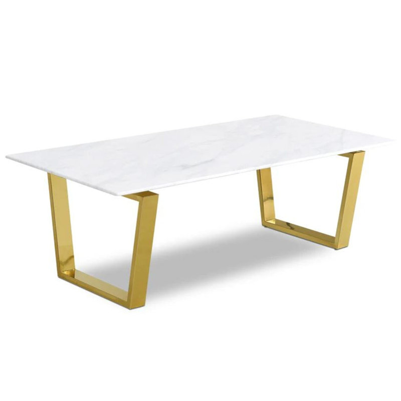 Table basse Trebol, Doré