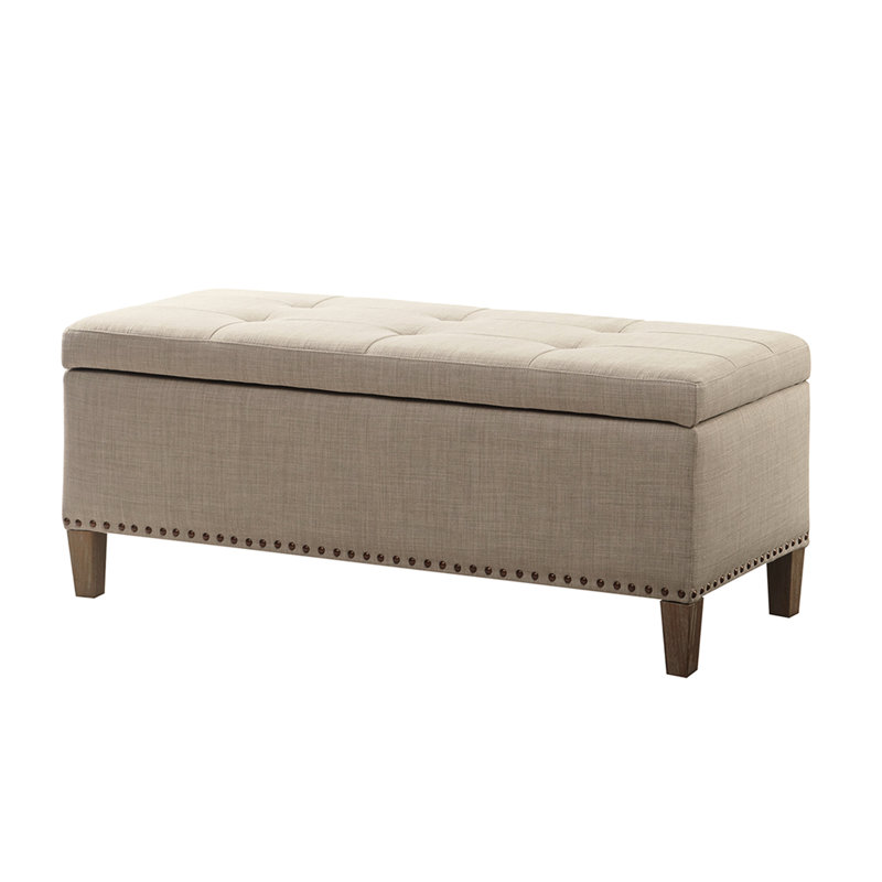 Banc de rangement en tissu