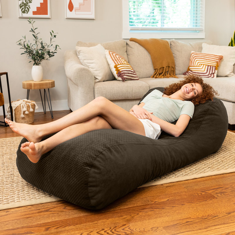 Fauteuil à billes Arlo Lounger, Velours espresso