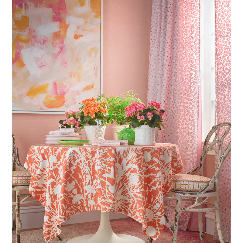 Flora Oleana Fabric, Petal Pink