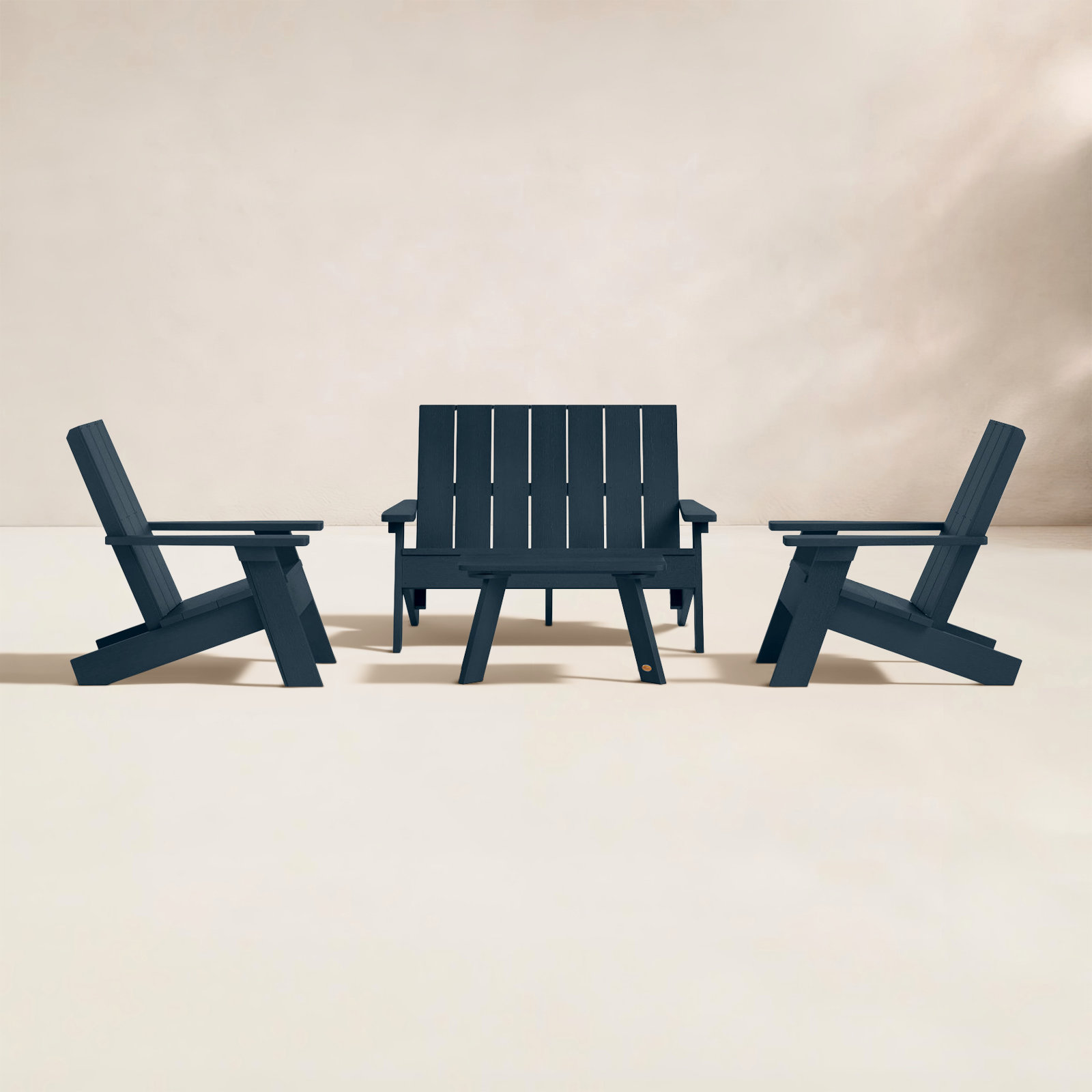 Byrnes 4 - Person Patio Conversation Set, Federal Blue