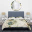 Gold Glam Squares VI - Ensemble de housse de couette abstrait - Microfibre de polyester-112917693-50573593