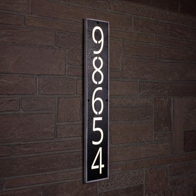 Plaque d'adresse moderne à DEL à 5 chiffres Modern