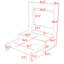 Lit escamotable double avec canapé Artemiy-756998401