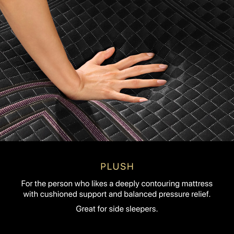 Black Series Two Plush 13.5" Hybrid Mattress, Extra-long Twin