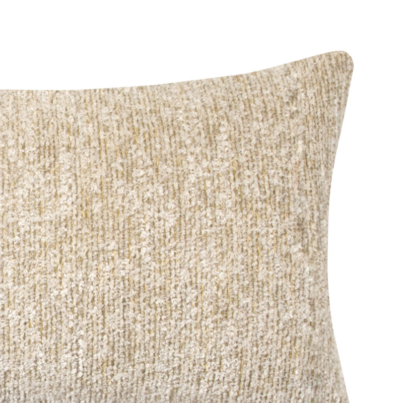 Comfort Lumbar Indoor/Outdoor Pillow Cover & Insert, Tan, 12" H x 20" W