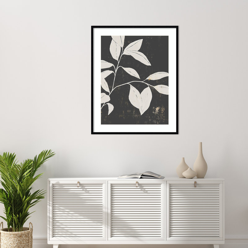 «Noir Cuts I» par Isabelle Z, impression sur bois encadrée, H 41 po x l 33 po
