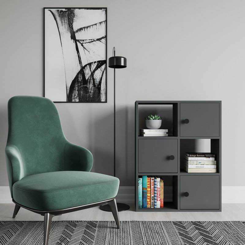Najmin Storage Bookcase, Anthracite