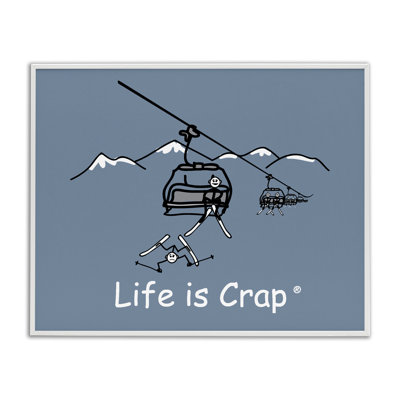 «Falling Ski Lift», estampe numérique par LIC