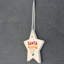 Carley Santa Please Stop Here Star Shaped Ceramic Ornament
