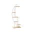 Wood Plant Stand 2 Pcs Indoor White for Living Room