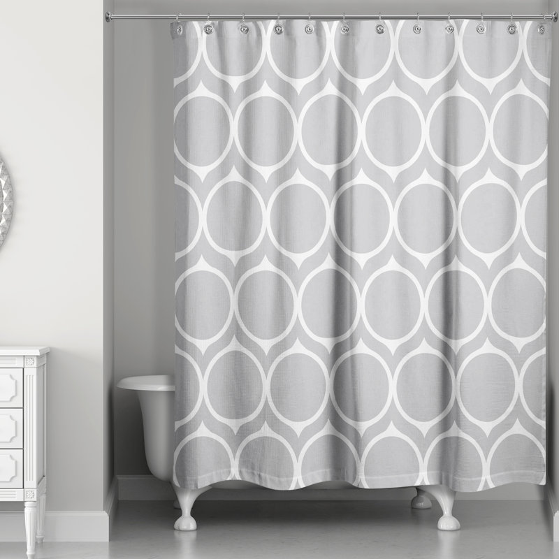 Rideau de douche Draco, Gris