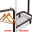 Portemanteaux industriel bronze