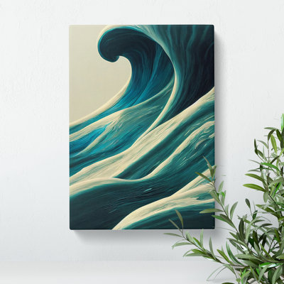 Majestic Ocean Wave - Wrapped Canvas Print