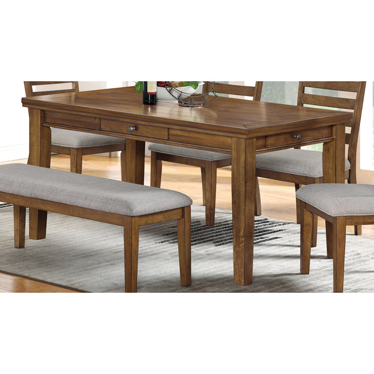 Darnae Dining Table With Storage Drawers